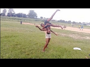 Strong African girl women's wrestling | lift and carry | watch till end