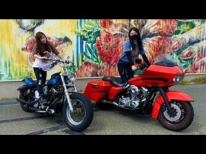 【ハーレーダビッドソン】女子2人でクラシックカーイベント行ってきた【ツーリング】