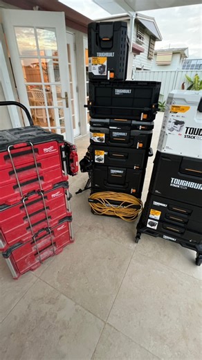 What do you want to see or know about the new to Australia, toughbuilt stacktech system? I’m going to go into depth with the setup and do some comparisons. I’m very excited to see how this rolls on a large commercial job and whether it lasts. What do you think? | Addicted to tools