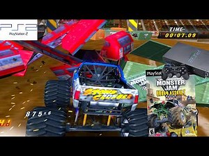 Monster Jam: Urban Assault (2008) Sony PlayStation 2 (PS2) Gameplay in HD～4K 60FPS