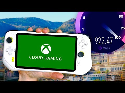 I Tried Xbox Cloud Gaming On The World's Fastest Internet! (Logitech G Cloud)