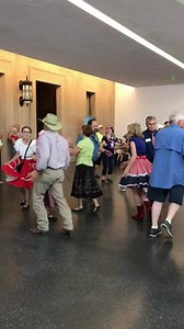 Square dancing in the Bloch Lobby with the Heart of America Federation of Square Dancers! wesquaredance.com | The Nelson-Atkins Museum of Art