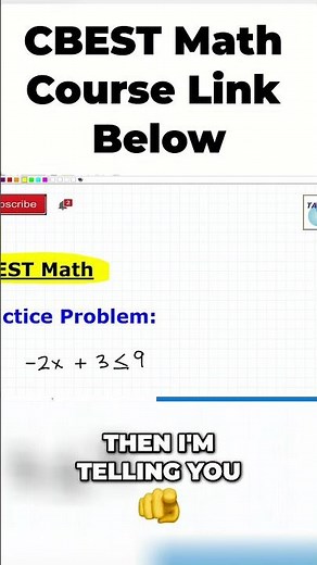 CBEST Math Practice #cbest #cbestmath