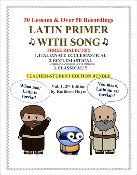 Latin Primer With Song V.1, 2nd Ed Student and Teacher Ed; REPRODUCIBLE LESSONS!