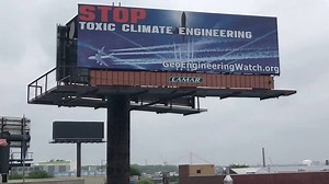 Another GeoengineeringWatch.org billboard goes up in our ongoing and rapidly intensifying effort to expose the climate engineering insanity to the public. This billboard, the latest of many, is on the Long Island Expressway in New York City, New York. It is visible to eastbound traffic that is exiting Manhattan, just across the river from the United Nations headquarters and the Trump World Tower. Every day climate catastrophes continue to increase around the globe. Though there are countless for