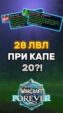 28 УРОВЕНЬ ПРИ КАПЕ 20? В БЕТЕ WOW FOREVER НАШЛИ СТРАННЫЙ ЭКСПЛОЙТ #wowforever