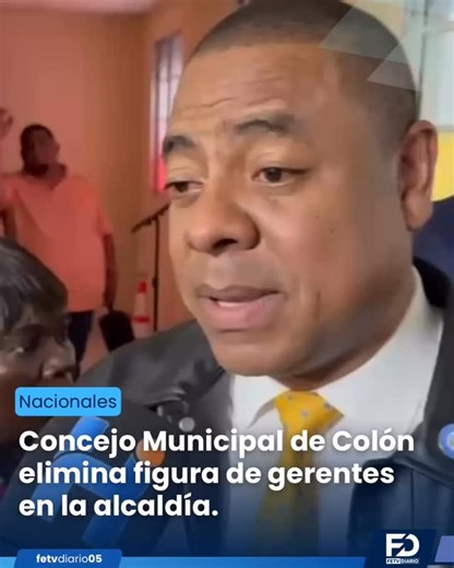 FETV Diario | Noticias en Panamá on Instagram: "Con 11 votos a favor y uno en contra, el Consejo Municipal de Colón, aprobó un acuerdo que elimina la figura de Gerentes en la Alcaldía de Colón, estructura que había sido establecida desde hace varios meses en la provincia. Información de : @edgarhudson03"