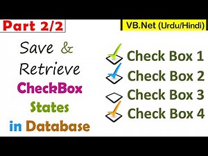 2/2 - Save & Retrieve CheckBox States In Database - VB.Net
