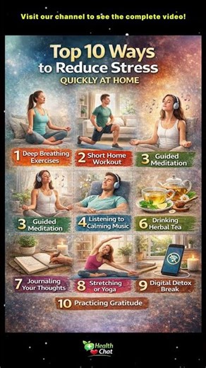 Top 10 Ways to Reduce Stress Quickly at Home | Easy Stress Relief Tips USA