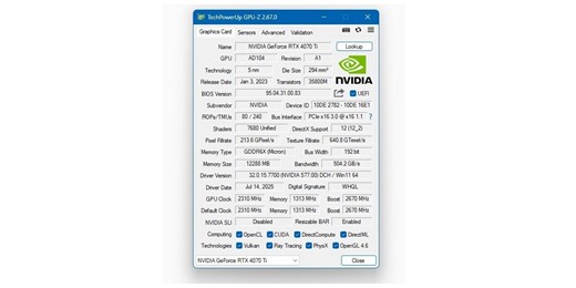 GPU-Z更新至2.67.0版 支援RTX 5050等新GPU