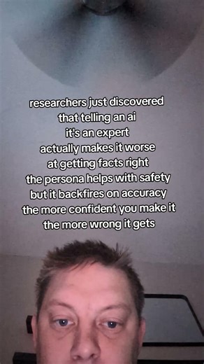 new research published this week found that persona-based prompting — telling an ai "you are an