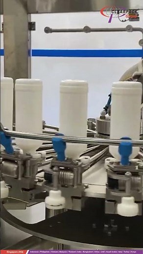 Rinser/Filler/Capper Triblock for Agrochemical Filling in HDPE Bottles- Clearpack Group