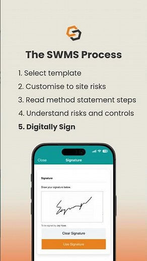 Digital Signatures for SWMS & RAMS