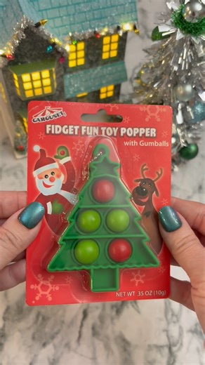 Christmas Tree Fidget Popper with Gumballs! 🎄 #shorts #asmr #fidget #popit #asmrsounds