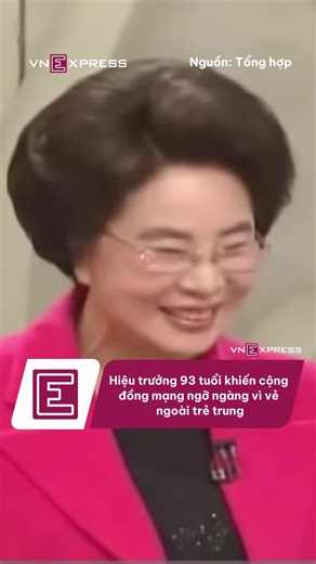 Nữ hiệu trưởng 93 tuổi gây sốt với vẻ ngoài trẻ trung #VnExpress #TikToknews