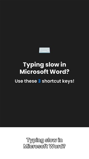Learn Microsoft Word fast! Boost your typing speed with these 3 essential shortcut keys: Bold: Ctrl B Italic: Ctrl I Underline: Ctrl U 🔥 Follow for more quick MS Word tips & tricks! 📌 Hashtags: #MicrosoftWord #WordTips #ShortcutKeys #Productivity #MSWordTricks