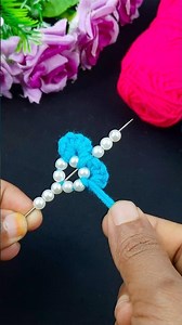 Easy and simple Embroidery 🥰 | Woolen thread #reels #highlights #embroiderypatterns