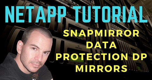 NetApp SnapMirror Data Protection DP Mirrors Tutorial - FlackBox