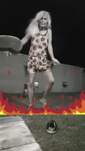 that crazy old lady dancing late in her backyard #lisakfromla