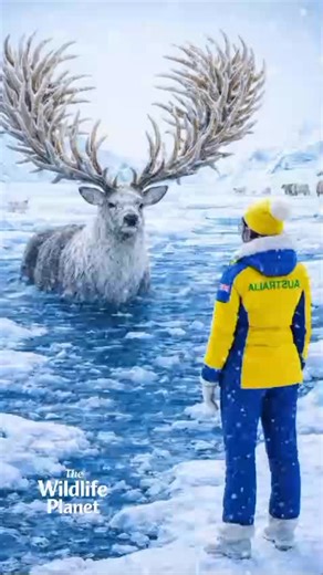 Brave Girl Rescues Majestic Deer from Freezing Water