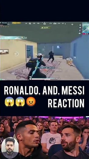 Ronaldo and Messi reaction #pubg #pubgmobile #pubgmnaxtstarprogarm
