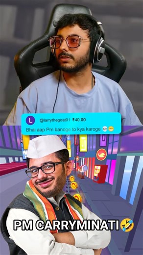PRIME MINISTER CARRYMINATI #primeminister #shorts #carryminati #pmmodi