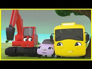 Rain Rain Go Away | Go Buster | Baby Cartoons | Kids Videos | ABCs and 123s