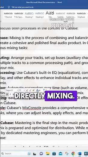 MIDI mixing techniques in Cubase