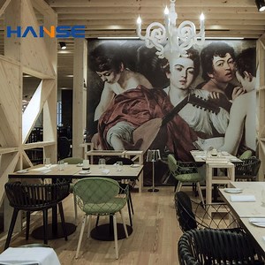 [Hot Item] Modern Hotel Restaurant Furniture Seats Cafeteria Cafe Table Chairs Set