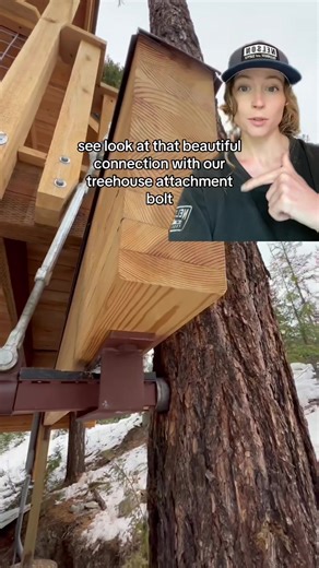 Replying to @Keldar it’s still a treehouse even if there are posts helping to support the home 💪 #treehouse #nelsontreehouse #treehousemasters #treehousehardware #trees #construction #greenscreenvideo