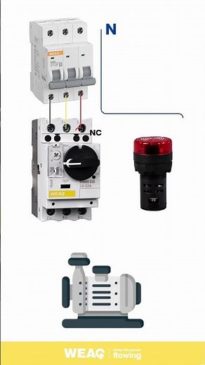 Learn to Wire a Motor Protection Circuit Breaker to a Motor Correctly.