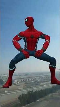 Spiderman twerking in the middle of the street