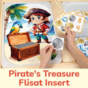 Fill the Pirate’s Treasure Chest: Matching & Counting Activity for FLISAT Table