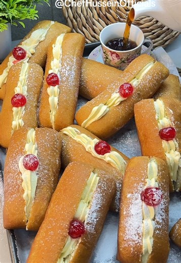 Let’s Make Buttercream Donuts😋😋🔥 Welcome To My Ramadan series🥳 Ingredients You’ll Need: 6 cups of All purpose flour 3tbsp of sugar 2tbsp of milk powder (Optional) 1tbsp baking powder 1tbsp of yeast Mix the dry ingredients together 1 egg 1tbsp of vanilla essence 3 cups of warm water Knead the dough well 1tbsp 1tbsp of margarine When the dough is ready cover and let it double insize for 1 hour Cut them into your desired size Cover the second time for 5 minutes Cooking oil to fry Cook on a medi