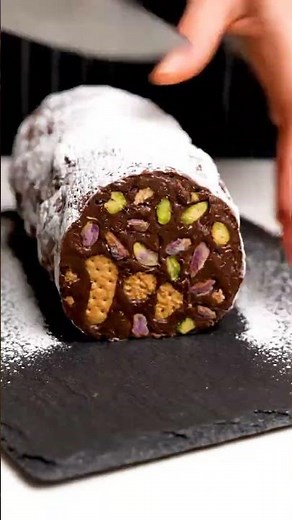 Chocolate Salami Recipe! 🤯 This Decadent Dessert is NO-BAKE and Easy to Make