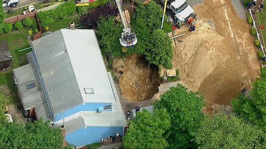 Cesspool collapse on Long Island