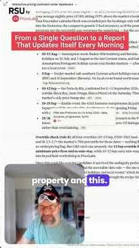 The Live Owner Dashboard That Builds and Refreshes Itself