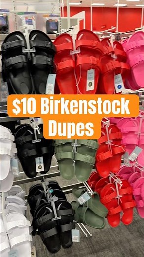 $10 Birkenstock dupes at Target!🩴 #birkenstock #dupes #target #shorts