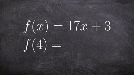 Learn how to evaluate a function for a given value