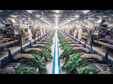 🔥 INSIDE the Rise of Peacock Farming – From Rural Farms to High-Tech Production Lines