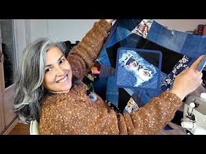 Fabric scraps challenge, episode 1 (Upcycling clothing, the jeans!)