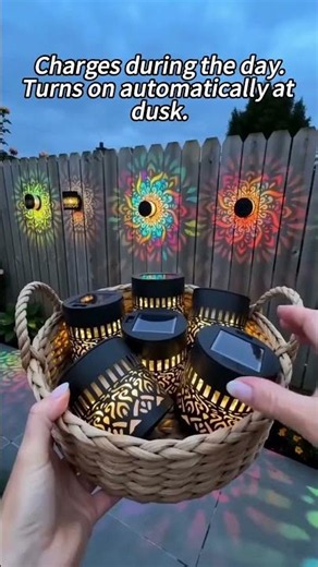 Solar Garden Lights That Turn On Automatically at Dusk #shorts