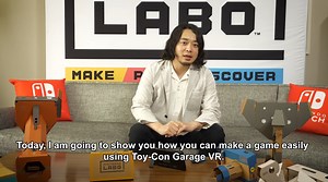 Get creative with the Director of Nintendo Labo, Mr. Sakaguchi, and learn how to make your own games with the Toy-Con Garage VR feature in Nintendo Labo: VR Kit. Find your kit today: http://bit.ly/2YwfcHh | Nintendo Switch