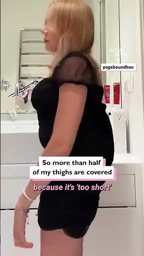 Is my dress too short to go out in? 🤔