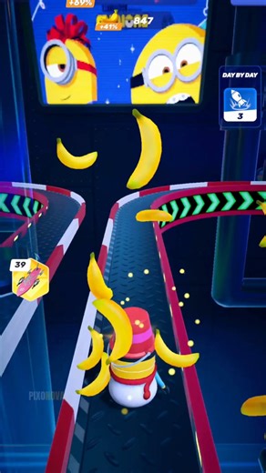 Pixonova on Instagram: "❄️ Snowman’s Crazy Cool Run! 🌈 Minion Rush endless runner gameplay by Pixonova 🎮 #minionrush #minions #pixonova"