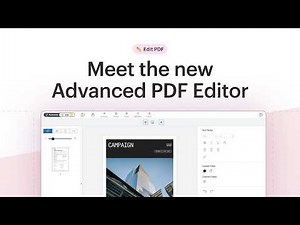 Meet the new advanced PDF editor