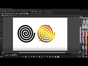 CorelDRAW: How To Fill An Outline With A Beautiful Gradient Colour.