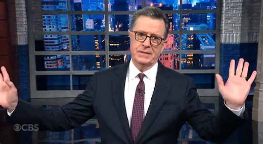 Colbert Trolls Pam Bondi With Epstein-Themed Farewell Gift