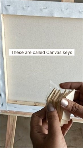 What can we do with the wooden wedges we get with canvas #art #youtube #reels #shorts