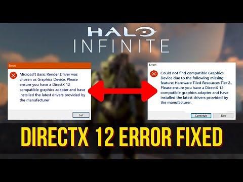 Halo Infinite DirectX 12 Error & Not Find Compatible Graphics Device (How to Fix Easily)
